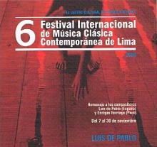 CD Homenaje a Luis De Pablo